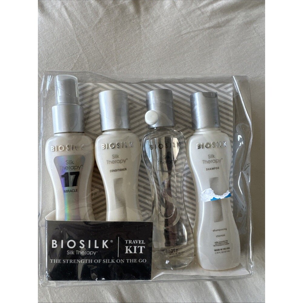 BioSilk Silk Therapy Travel Kit 4 Pc Set Shampoo Conditioner Discontinued
